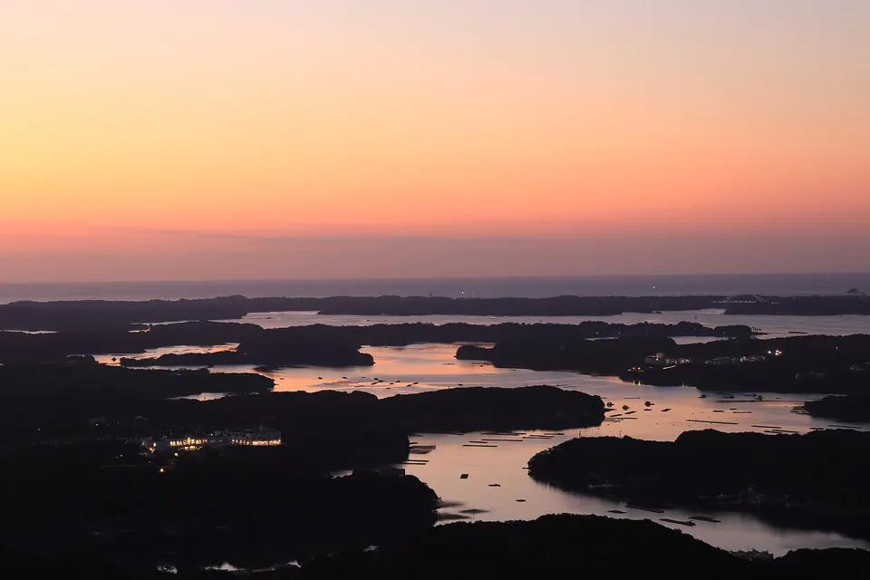 夕暮れの英虞湾